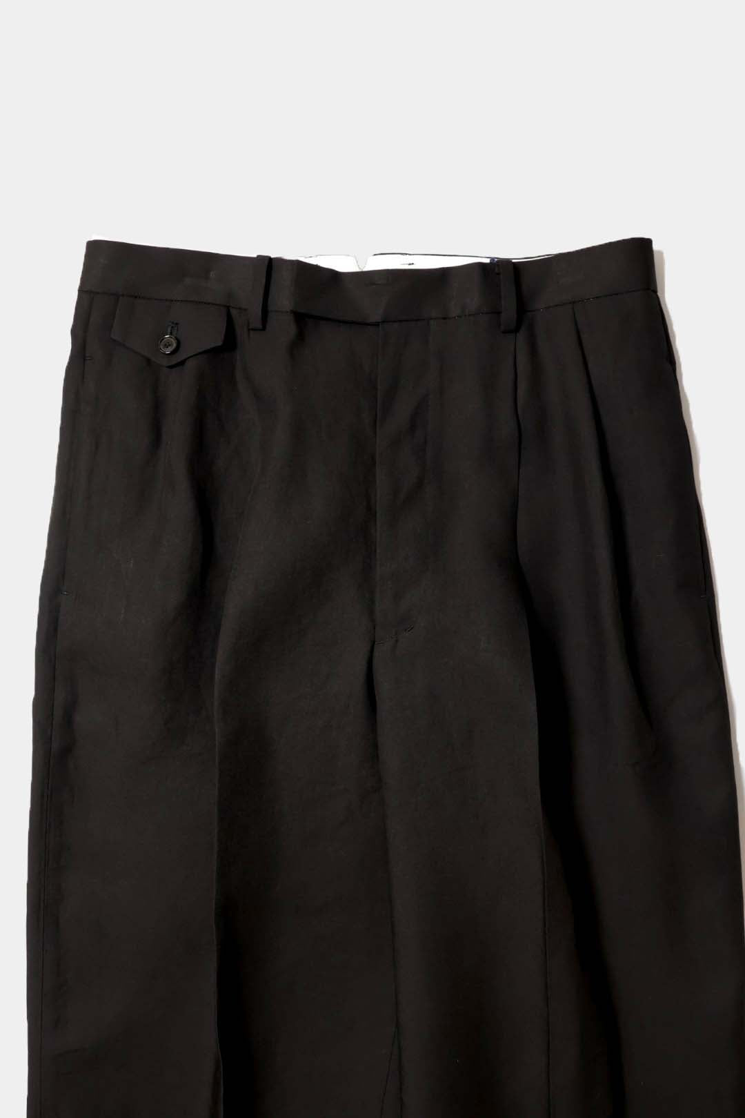 【YLÈVE】TENCEL TWO TUCK TROUSERS