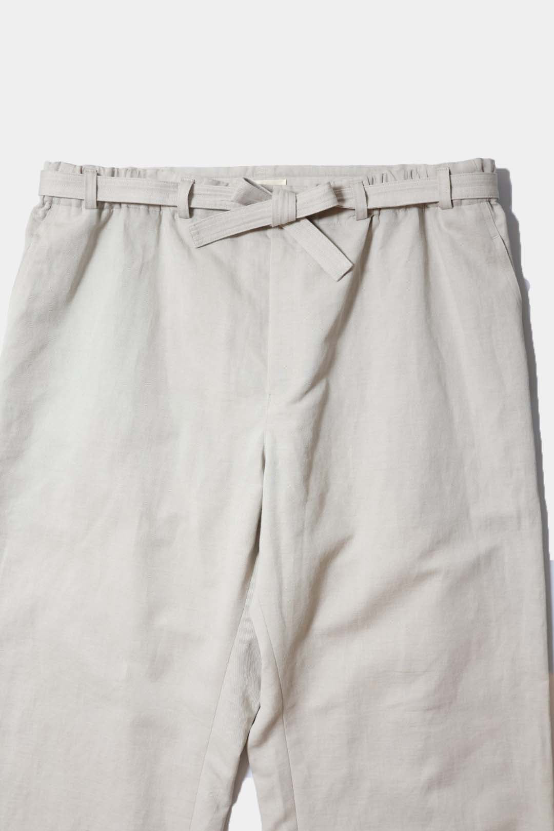 【Cale】COTTON LINEN TWILL EASY TROUSERS