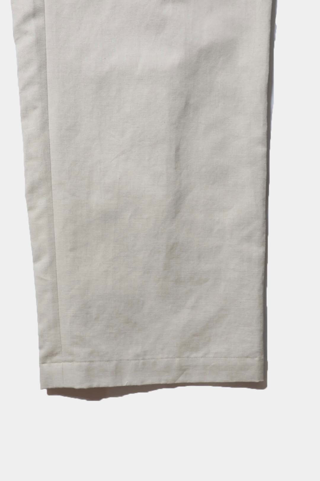 【Cale】COTTON LINEN TWILL EASY TROUSERS