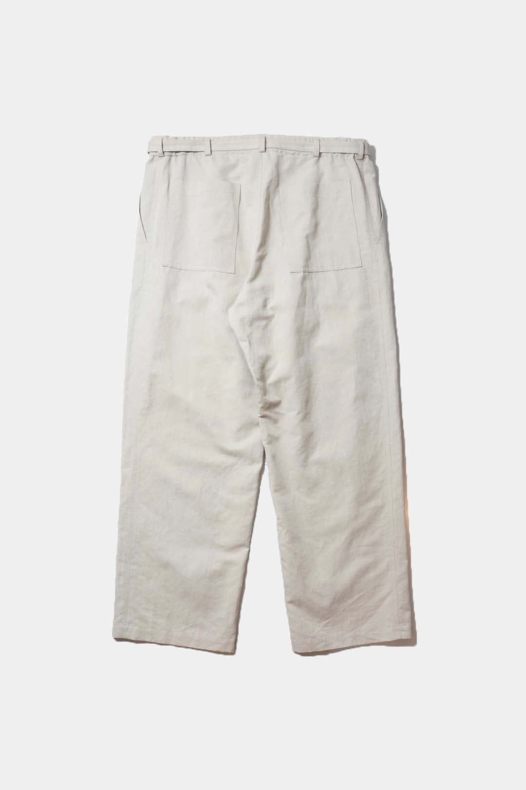 【Cale】COTTON LINEN TWILL EASY TROUSERS