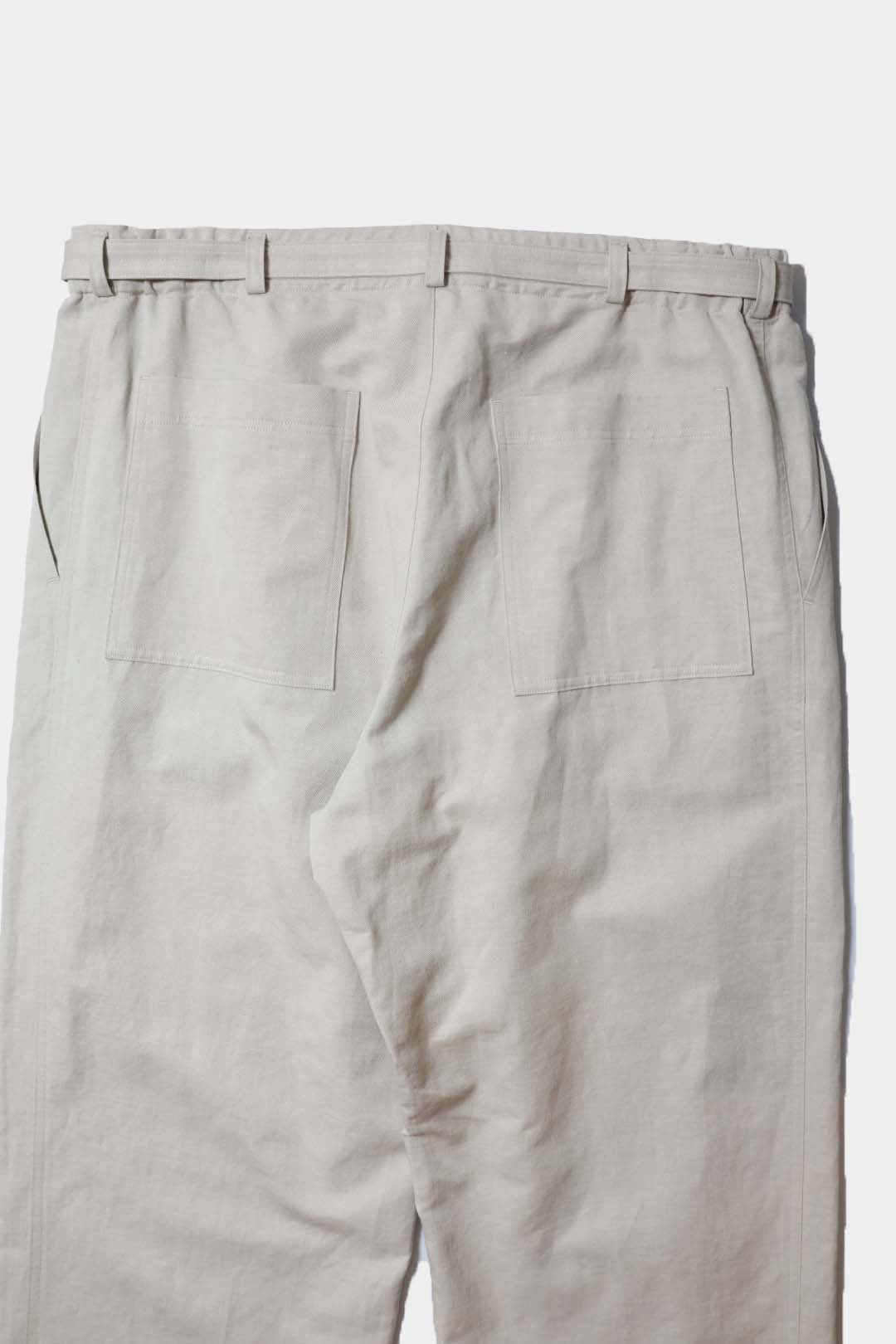 【Cale】COTTON LINEN TWILL EASY TROUSERS