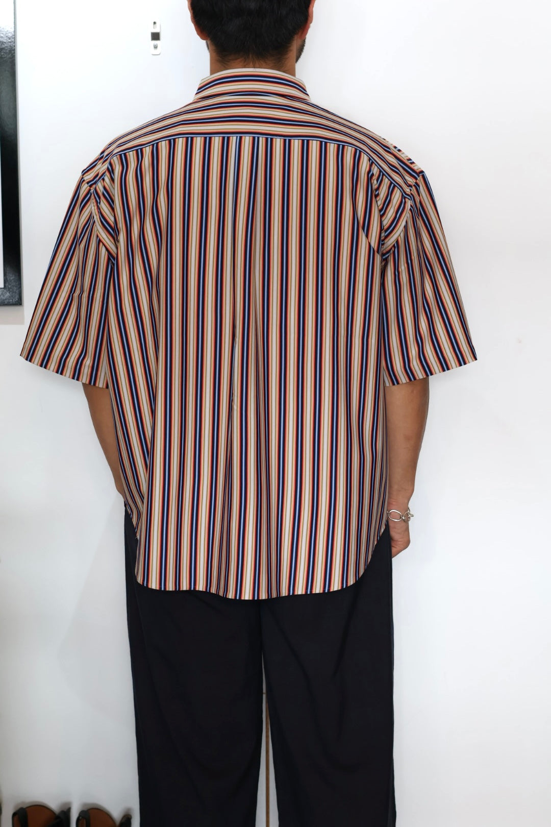 【KANEMASA PHIL.】46G Atmosphere Stripe S/S Shirt