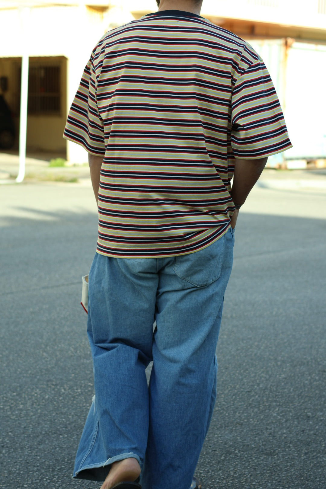 【KANEMASA PHIL.】36G Multi Border S/S Tee