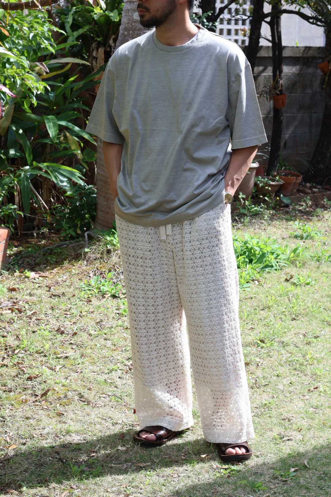 【Urig】RUSSELL KNIT EASY WIDE PANTS HL