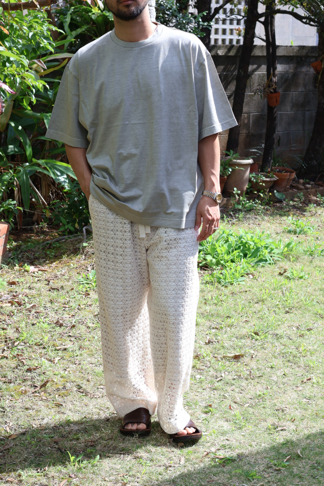 【Urig】RUSSELL KNIT EASY WIDE PANTS HL