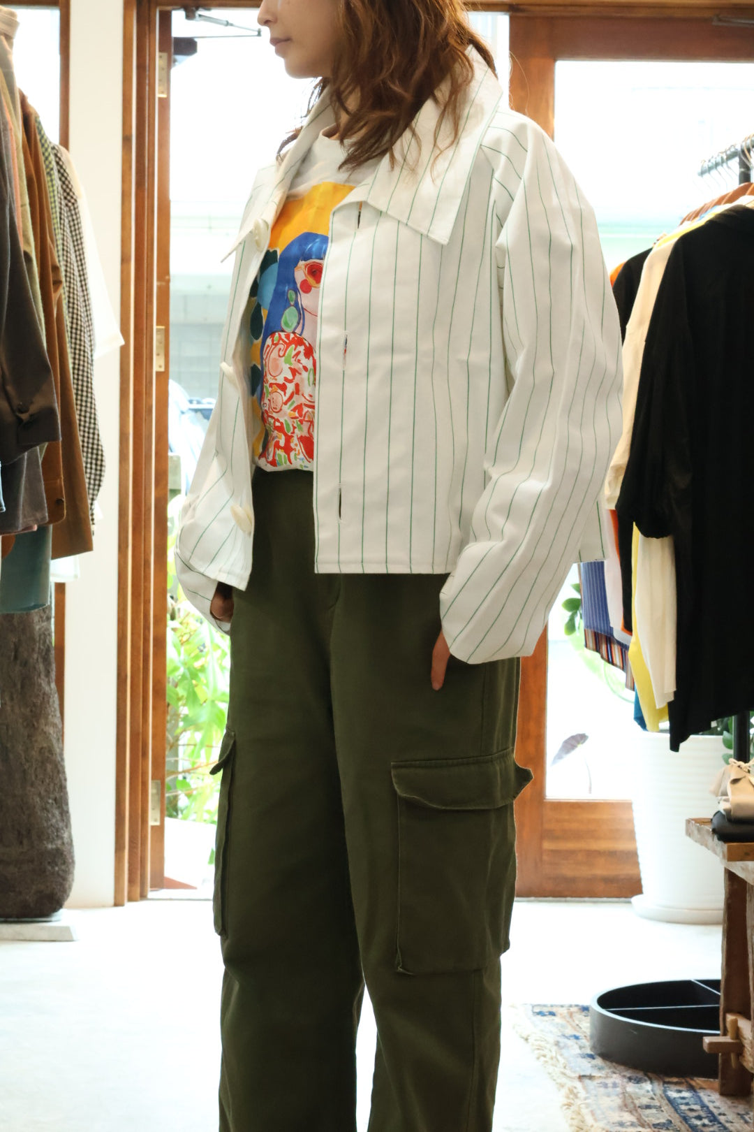 【KOOKY ZOO 】MINIATURE C.C STRIPE JACKET