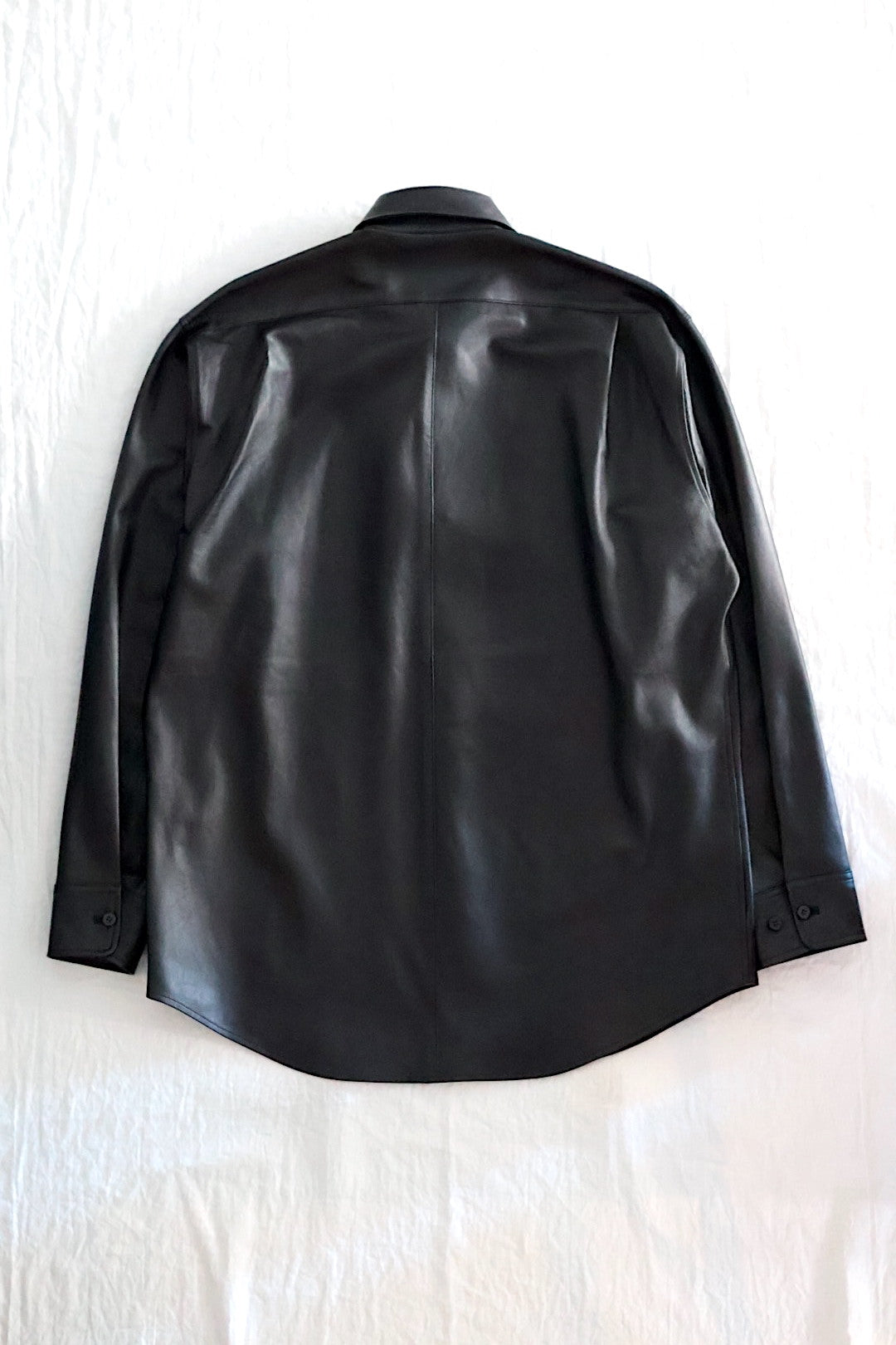 【Cale】 Lamb Leather Shirt