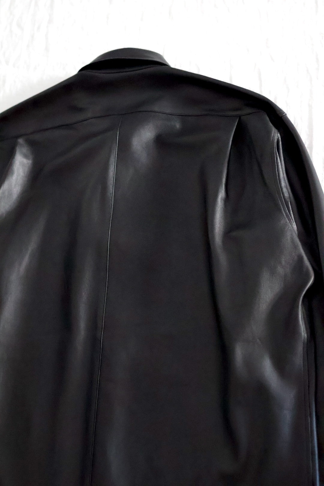 【Cale】 Lamb Leather Shirt
