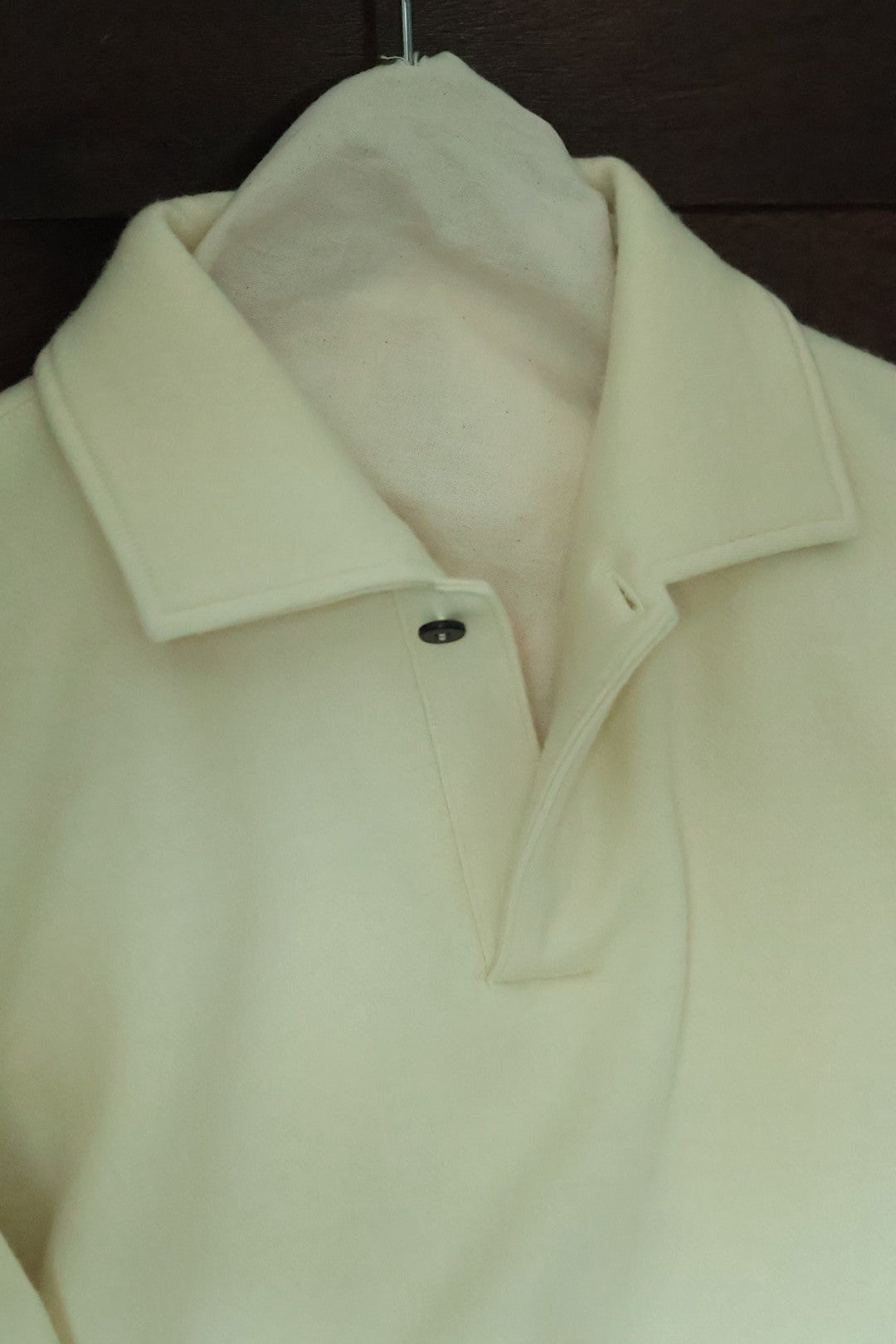 40%off【Cale 】スーパー120s エアウール スウェット ポロ