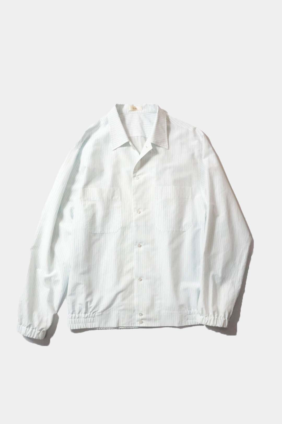 26SS【Cale】Lime Indigo Cotton Silk Shirt – Mo
