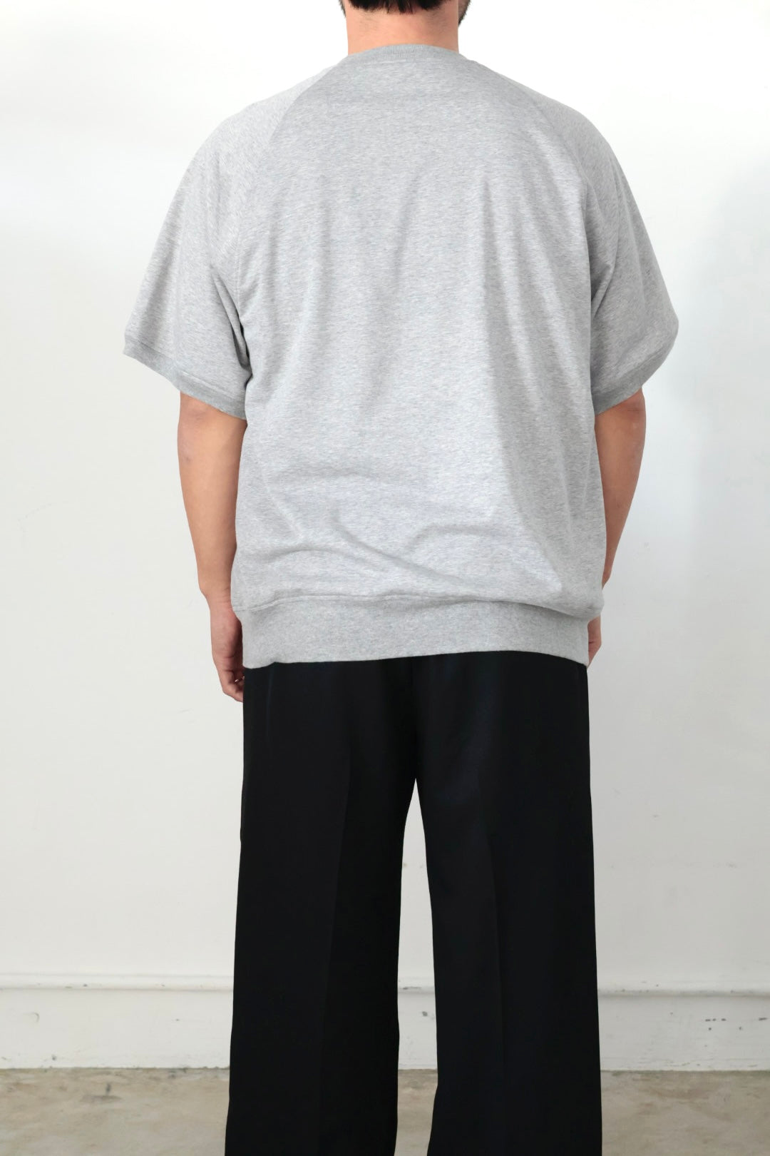 26SS【Cale】36G Cotton Fleece S/S Sweat (GRAY)