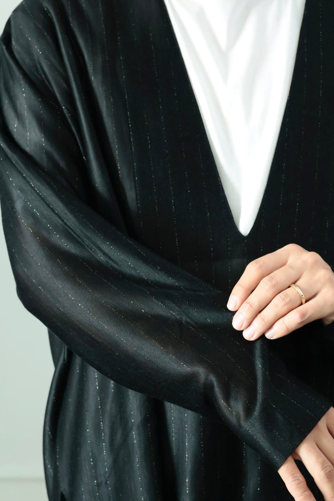 26SS【KANEMASA PHIL.】28G Silk Ramie Stripe LS Tee