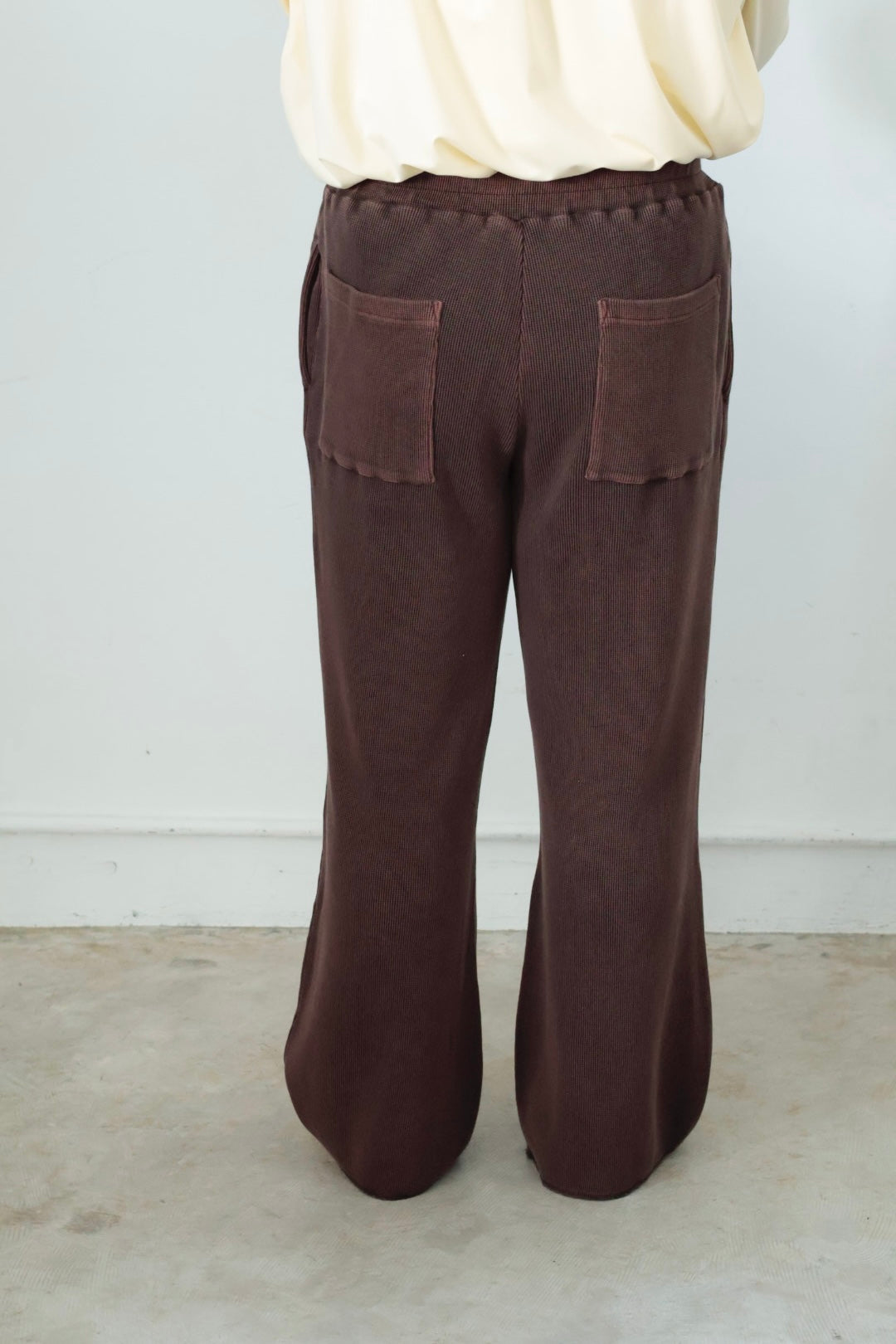 26SS【KANEMASA PHIL. 】18G Garment Dye Pants / BROWN PIGMENT