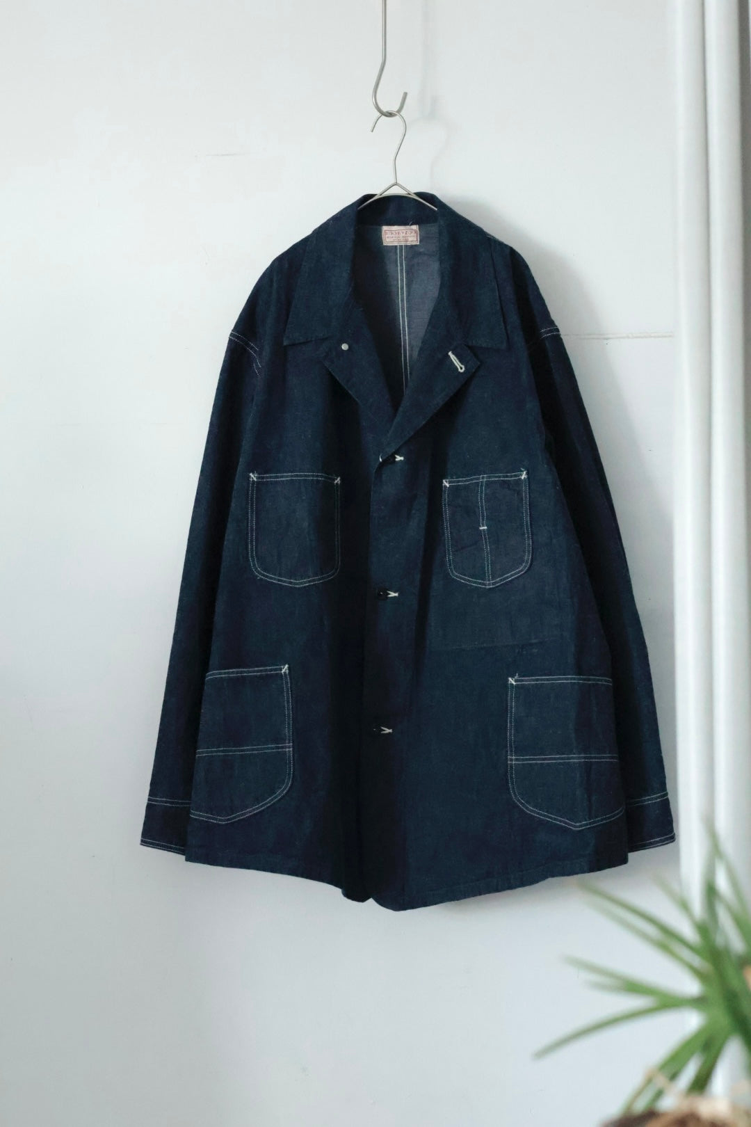 26SS【KOOKY ZOO 】NM-MT WW2 CHORE JACKET〔INDIGO〕 – Mo