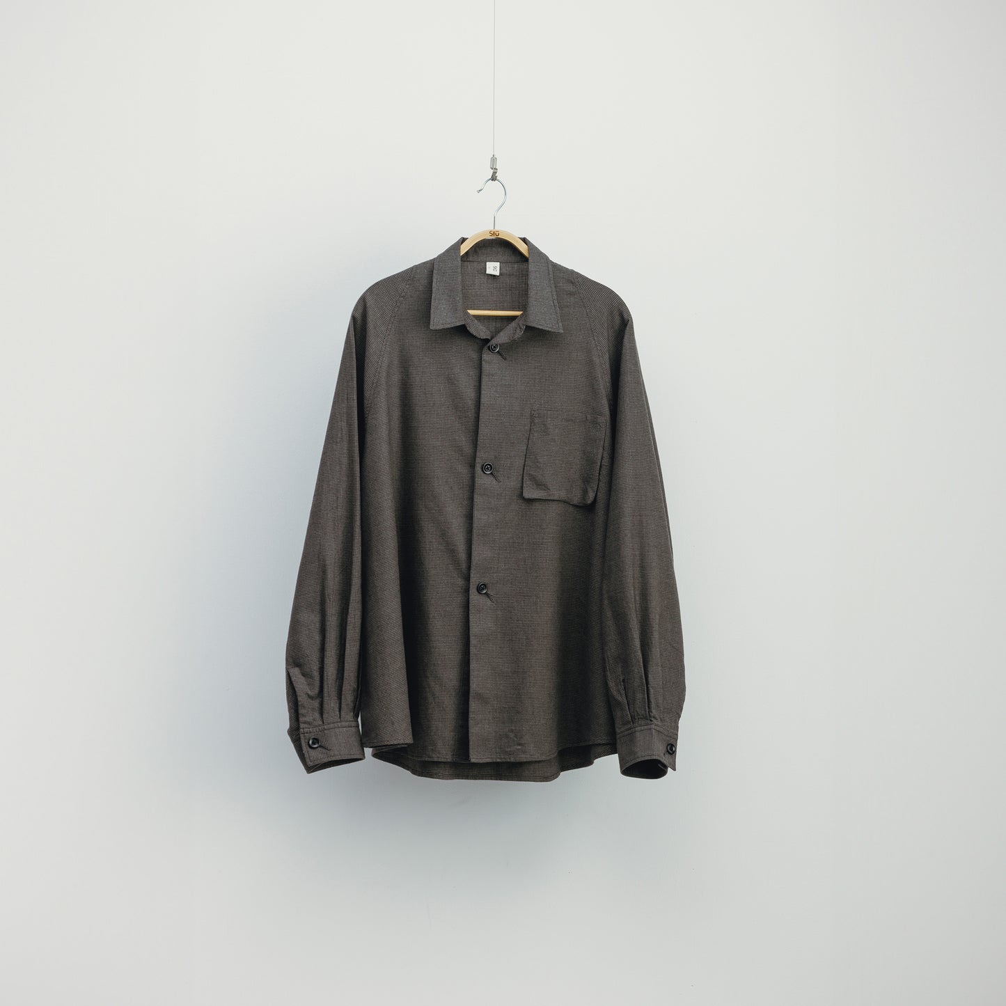 【satou】nemaki wide check shirt