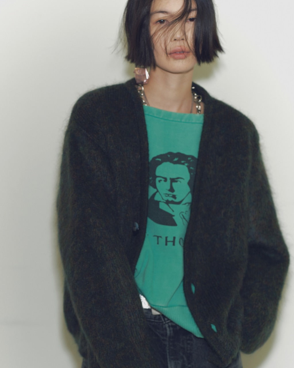 【KOOKY ZOO 】JUVENILE MOHAIR CARDIGAN