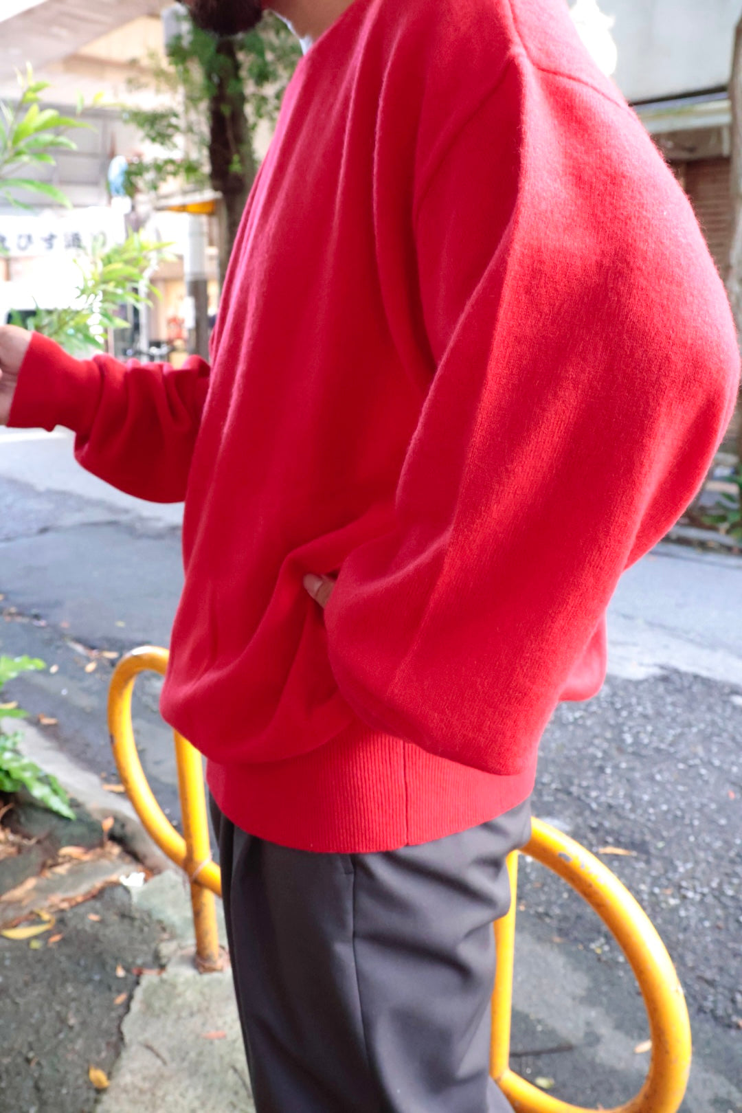 【barbell object】 ls knit / RED