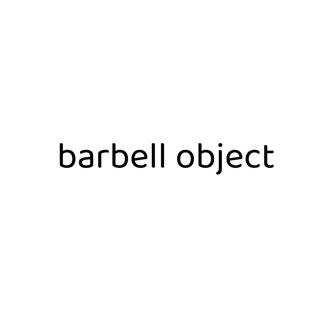 barbell object