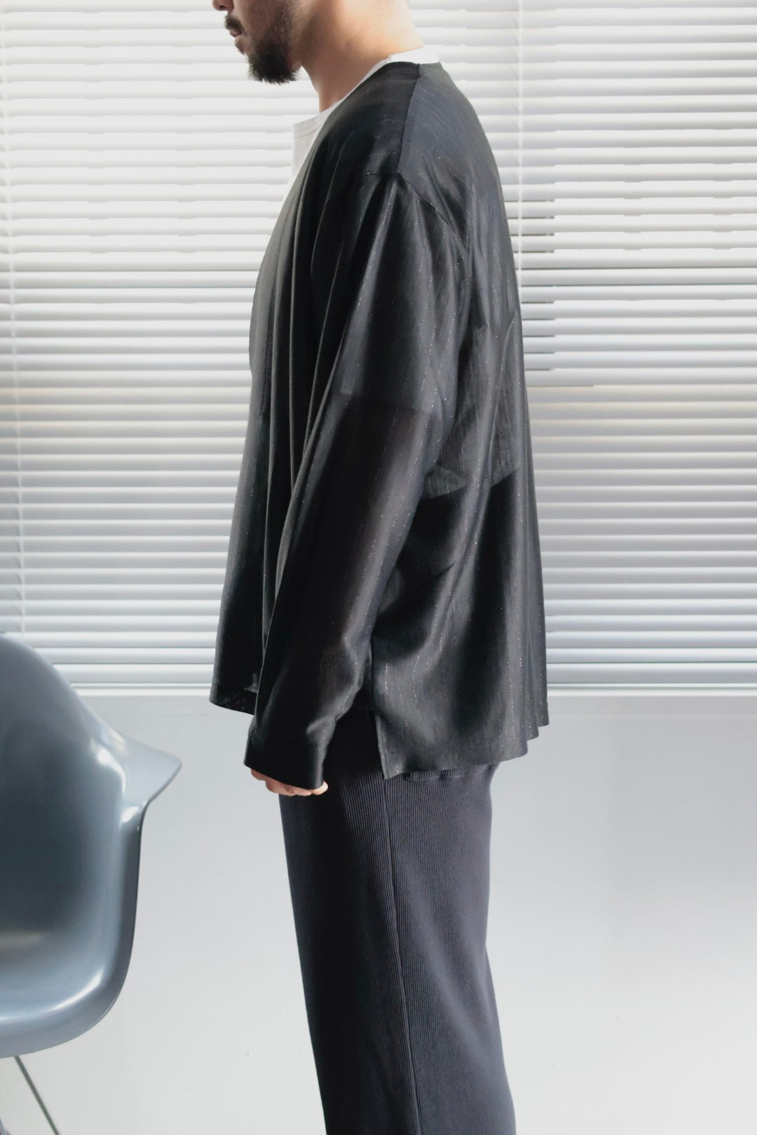 M*U様 KANEMASA PHIL 26SS Silk Ramie SS Te 20%OFF【KANEMASA PHIL.】28G Silk Ramie Stripe LS Tee – Mo