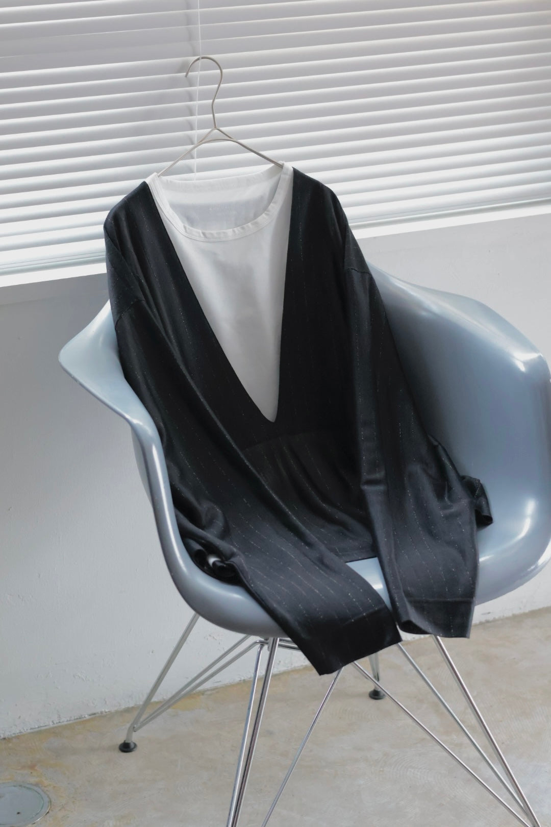 20%OFF【KANEMASA PHIL.】28G Silk Ramie Stripe LS Tee – Mo