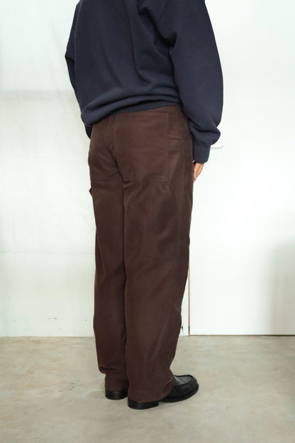 20%off【Cale 】COTTON SILK MOLESKIN PAINTER PANTS