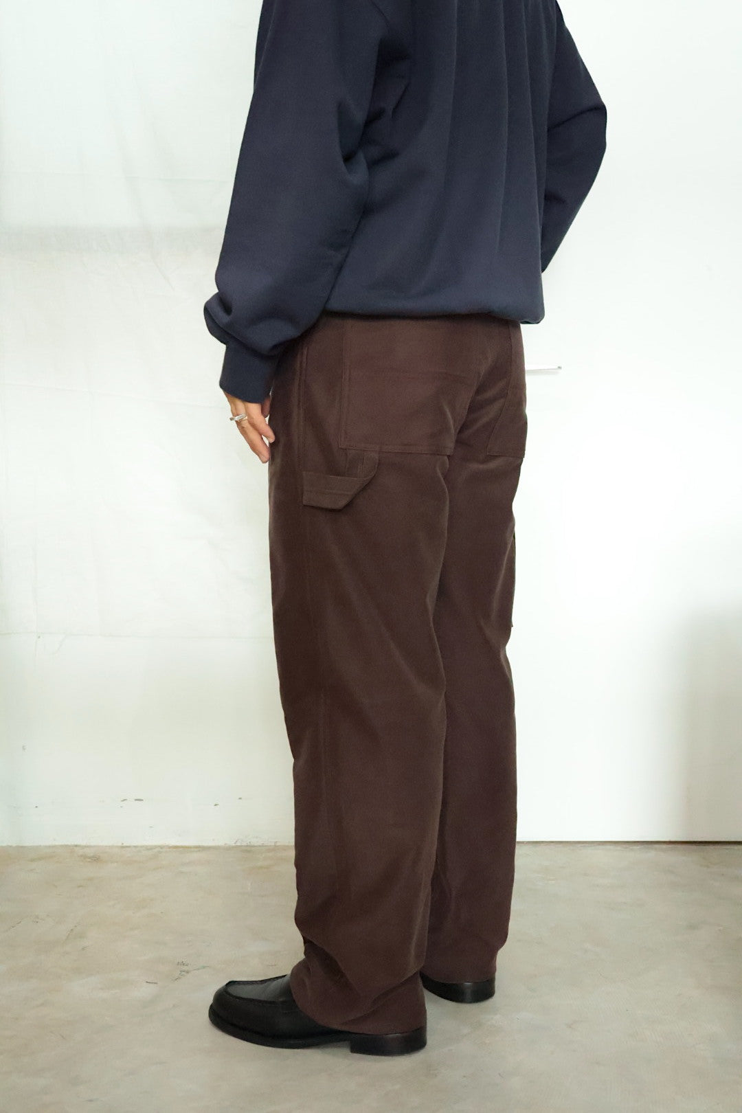 20%off【Cale 】COTTON SILK MOLESKIN PAINTER PANTS