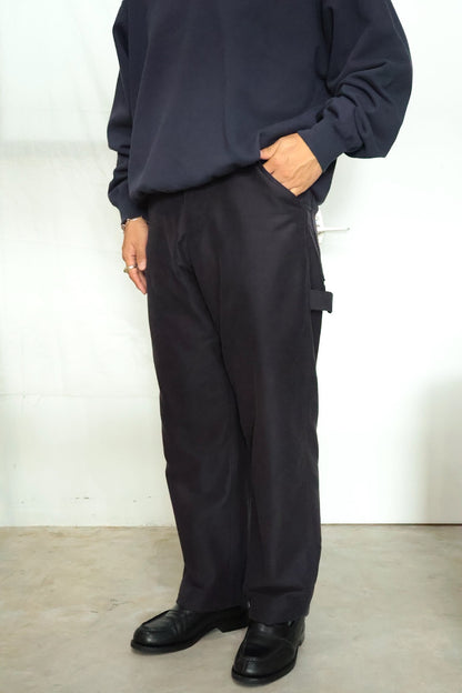 20%off【Cale 】COTTON SILK MOLESKIN PAINTER PANTS