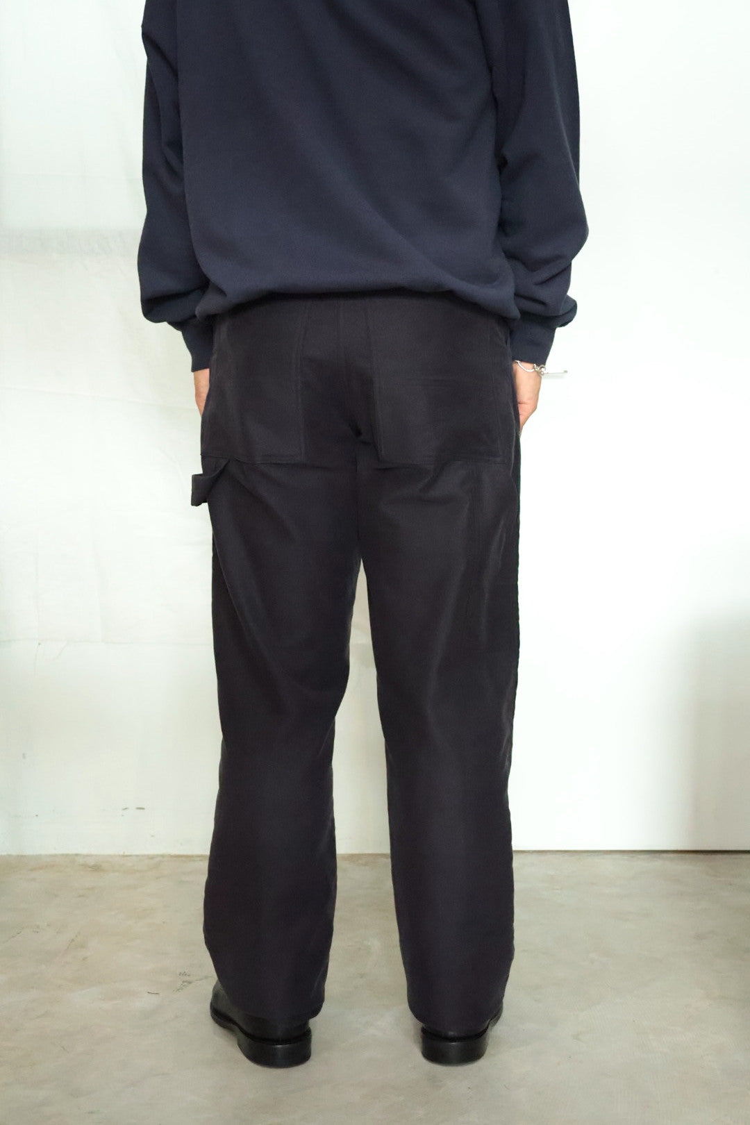 20%off【Cale 】COTTON SILK MOLESKIN PAINTER PANTS