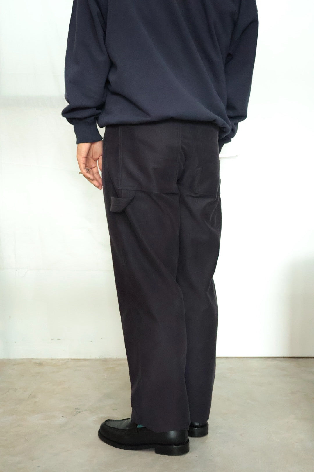 20%off【Cale 】COTTON SILK MOLESKIN PAINTER PANTS