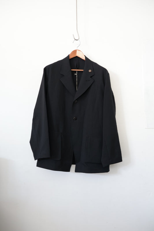 【Cale】WATER TWISTED LINEN  JACKET  (Blue × Green)