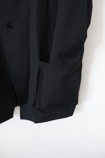 【Cale】WATER TWISTED LINEN  JACKET  (Blue × Green)