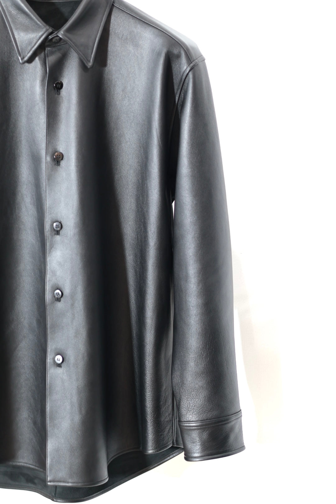 【Cale】 Lamb Leather Shirt