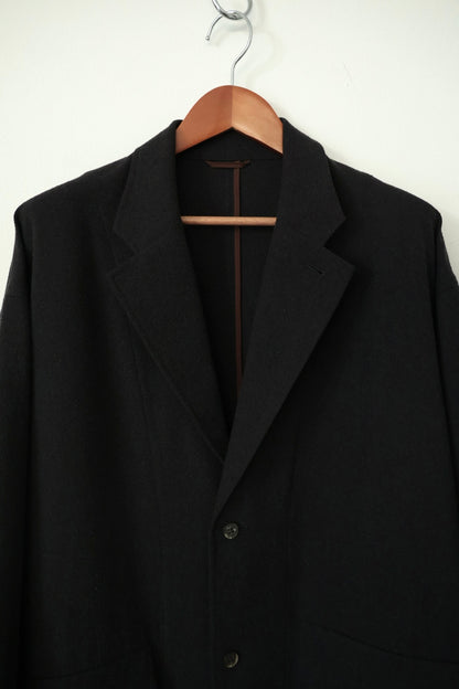 【Cale】WATER TWISTED LINEN  JACKET  (Blue × Green)