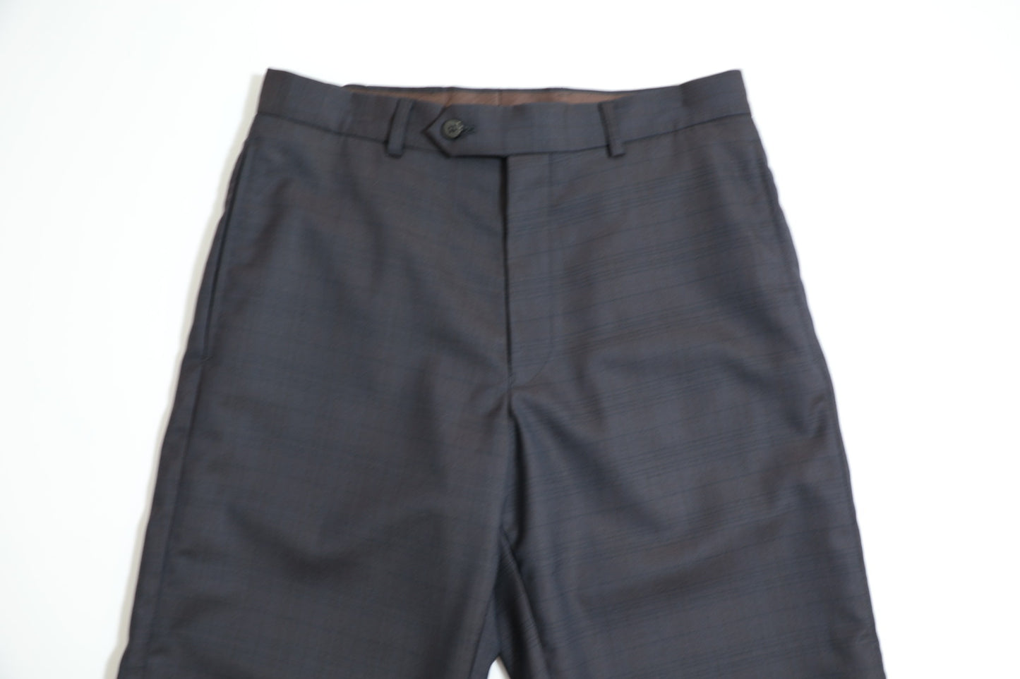 【ラスト１点】【30%off】 Cale 　TASMANIA WOOL CHECK NO TACK TROUSERS