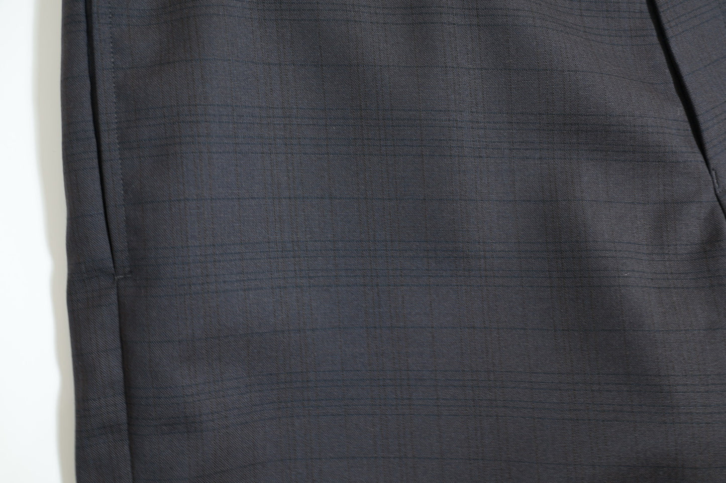 【ラスト１点】【30%off】 Cale 　TASMANIA WOOL CHECK NO TACK TROUSERS