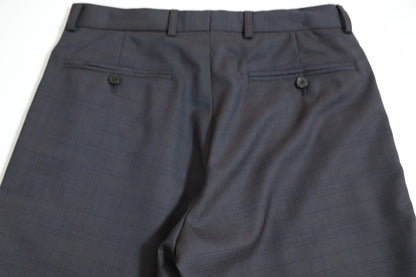 【ラスト１点】【30%off】 Cale 　TASMANIA WOOL CHECK NO TACK TROUSERS