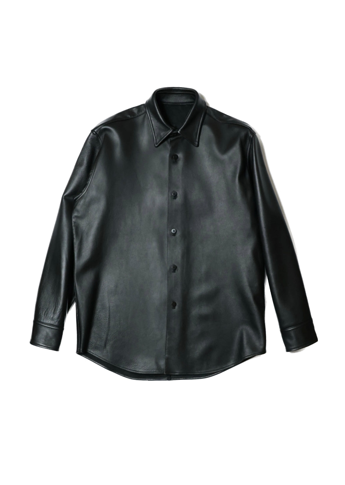 【Cale】 Lamb Leather Shirt