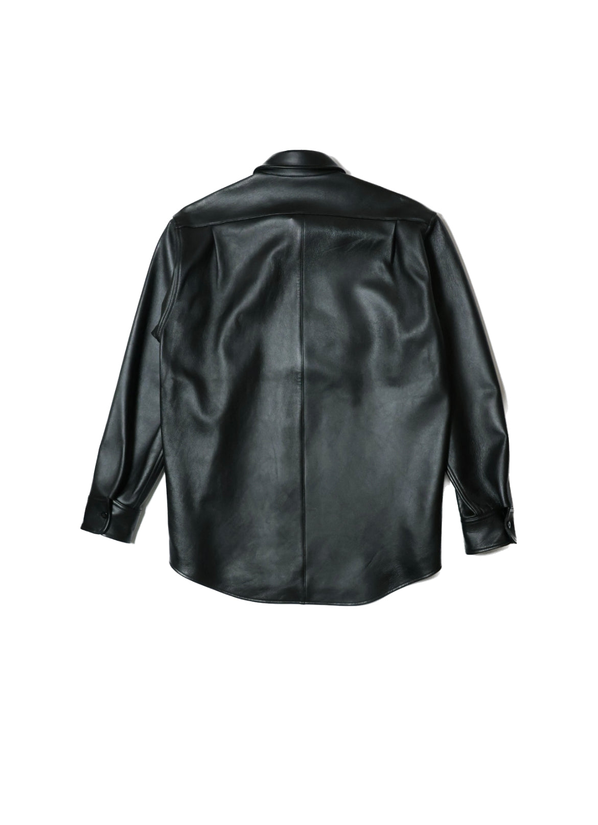 【Cale】 Lamb Leather Shirt