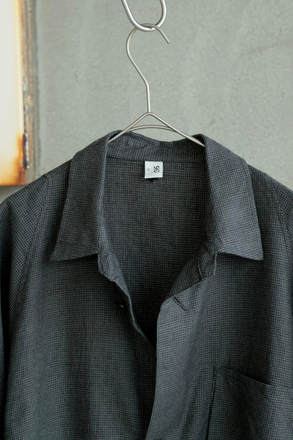 【satou】nemaki wide check shirt