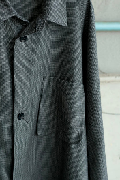 【satou】nemaki wide check shirt