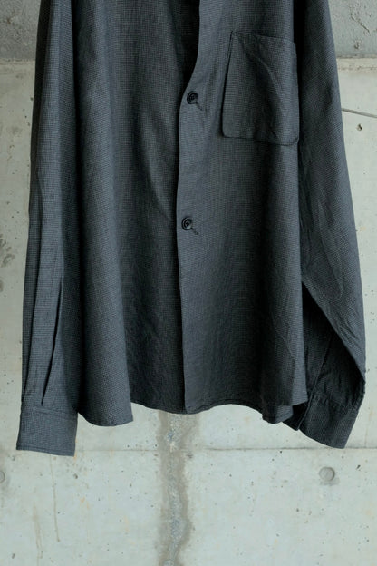 【satou】nemaki wide check shirt