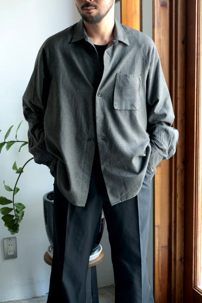 【satou】nemaki wide check shirt