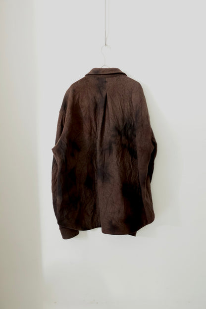 【satou】Half zip melton shirt  (sabi)