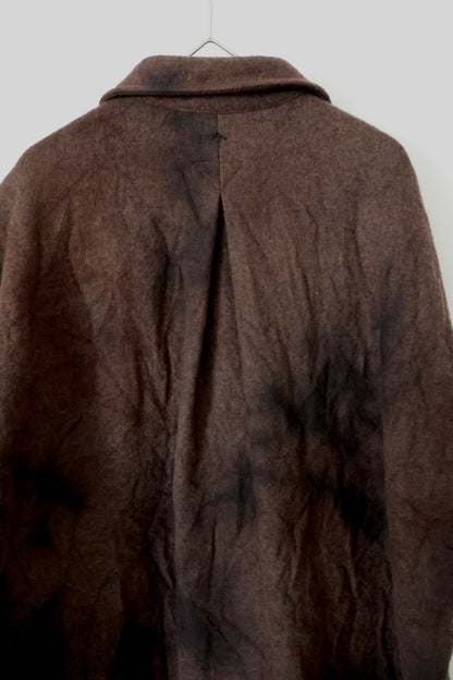 【satou】Half zip melton shirt  (sabi)