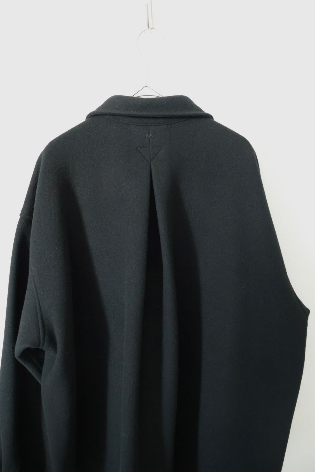 【satou】Half zip melton shirt  (kuro)