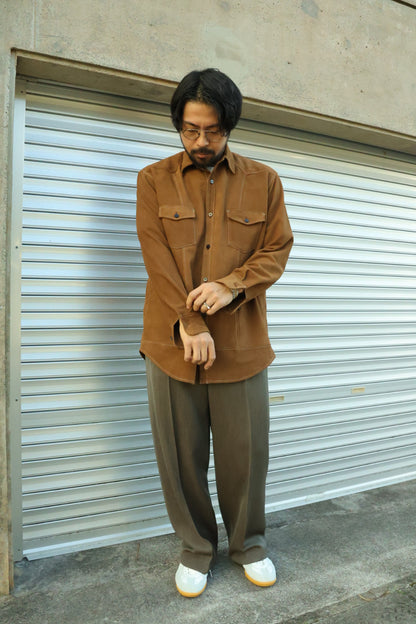 【Cale】SHEEP SUEDE LIGHT WESTERN SHIRT