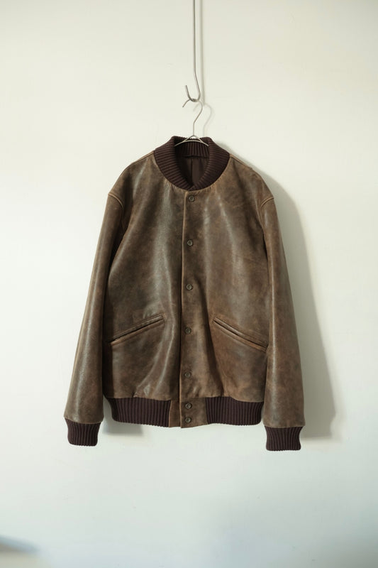 【Cale】ANTIQUE CALF AWARD JACKET