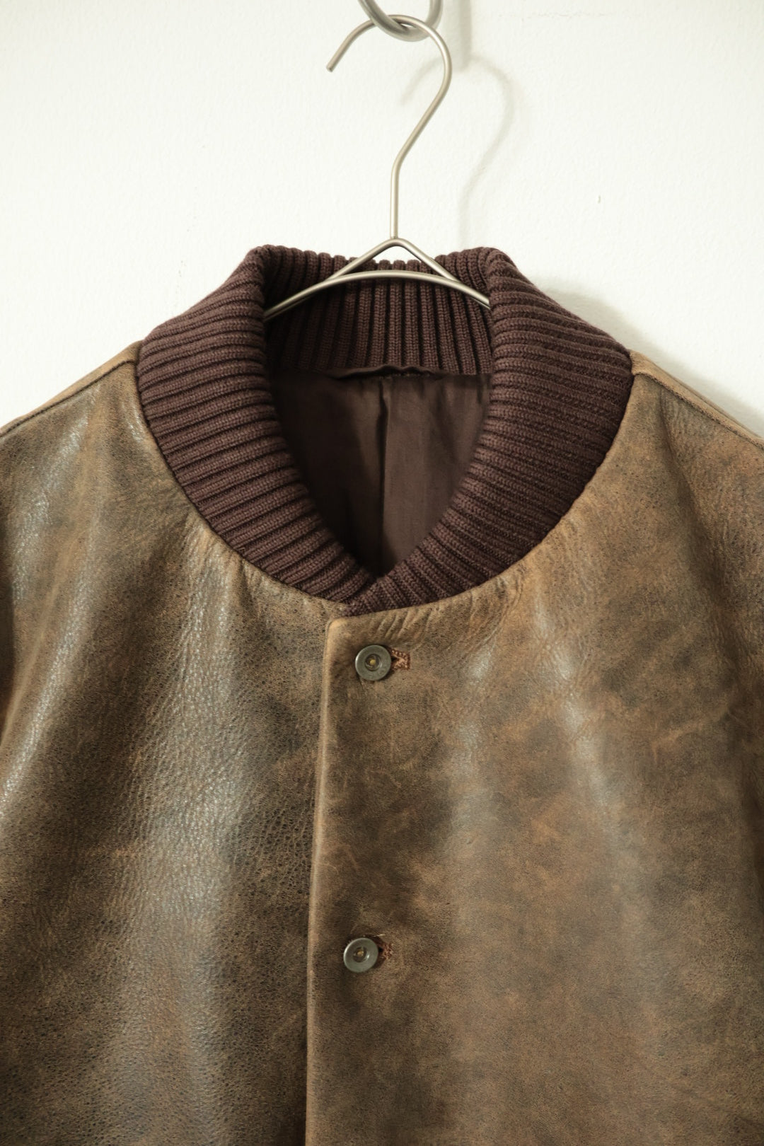 【Cale】ANTIQUE CALF AWARD JACKET