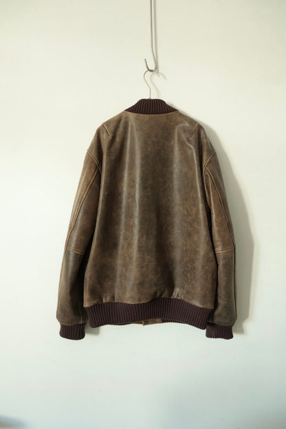 【Cale】ANTIQUE CALF AWARD JACKET