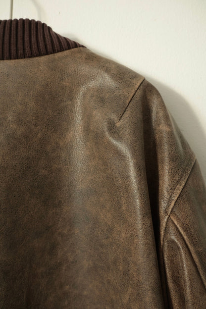 【Cale】ANTIQUE CALF AWARD JACKET